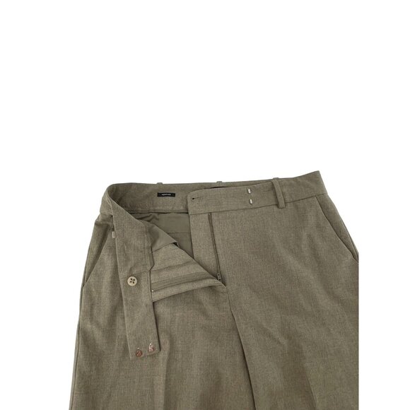 Talbots Heritage Women's Brown Mid Rise Flat Front Wide Leg Career Pants Size 10 - Picture 5 of 12